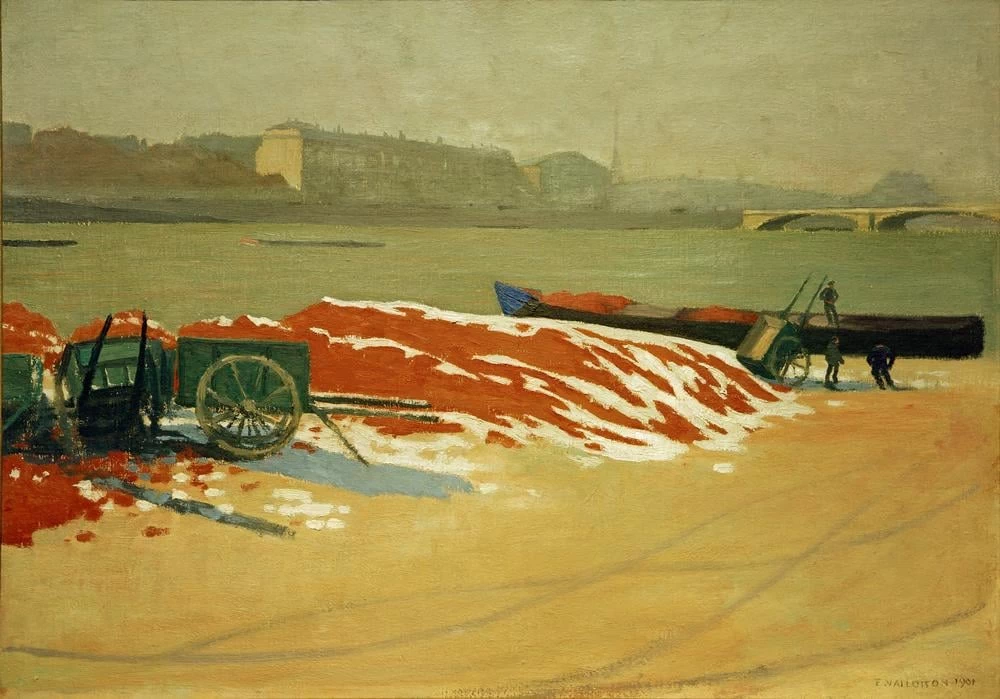 Quai de Seine con sabbia rossa - Essen, Museum Folkwang